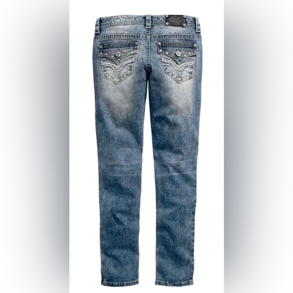 Harley-Davidson Skinny Embellished Low-Rise Wash Jeans 99161-16VW Size 6 - Picture 16 of 16